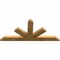 Ekena Millwork Saratoga Rough Sawn Timber Gable Bracket, Western Red Cedar, 48"W x 22"H x 2"D x 4"F, 11/12 Pitch GBW048X22X0204SAR00RWR - alternate 2